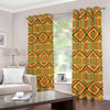 Ethnic Kente Pattern Print Blackout Grommet Curtains