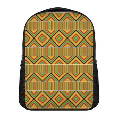 Ethnic Kente Pattern Print Casual Backpack