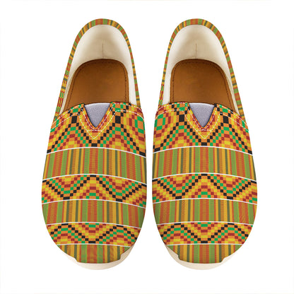 Ethnic Kente Pattern Print Casual Shoes
