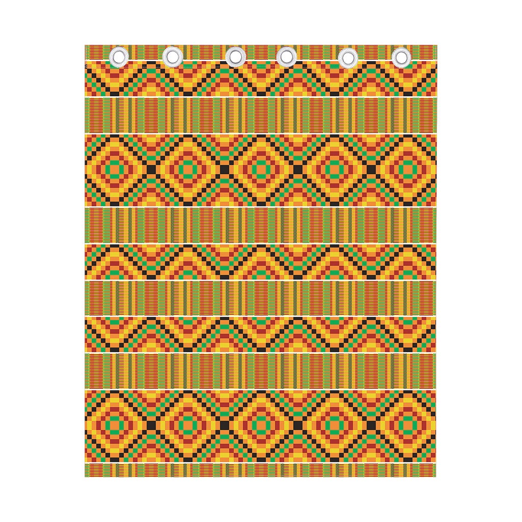 Ethnic Kente Pattern Print Curtain