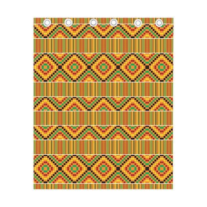 Ethnic Kente Pattern Print Curtain