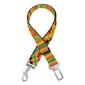 Ethnic Kente Pattern Print Dog Seat Belt