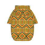 Ethnic Kente Pattern Print Dog Zip Up Hoodie