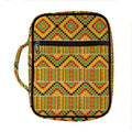 Ethnic Kente Pattern Print Front Pocket Bible Bag