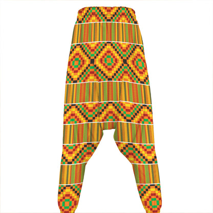 Ethnic Kente Pattern Print Hammer Pants