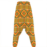 Ethnic Kente Pattern Print Hammer Pants