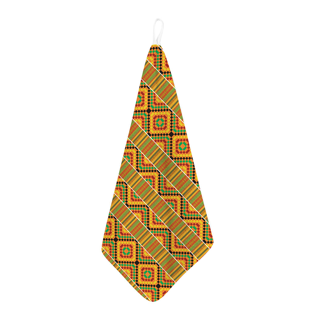 Ethnic Kente Pattern Print Hand Towel