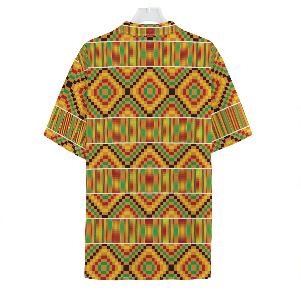 Ethnic Kente Pattern Print Hawaiian Shirt