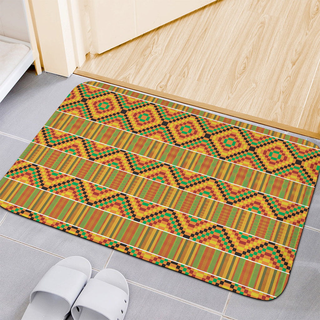 Ethnic Kente Pattern Print Indoor Door Mat