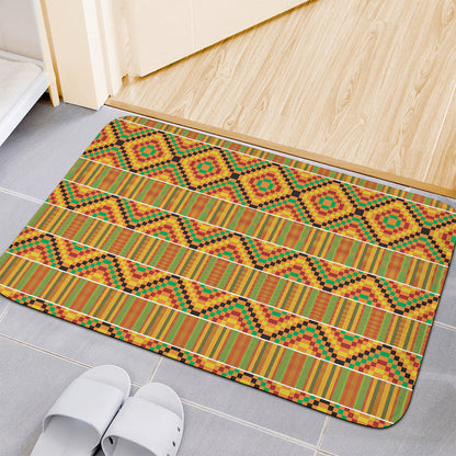 Ethnic Kente Pattern Print Indoor Door Mat