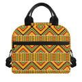 Ethnic Kente Pattern Print Insulated Lunch Bag