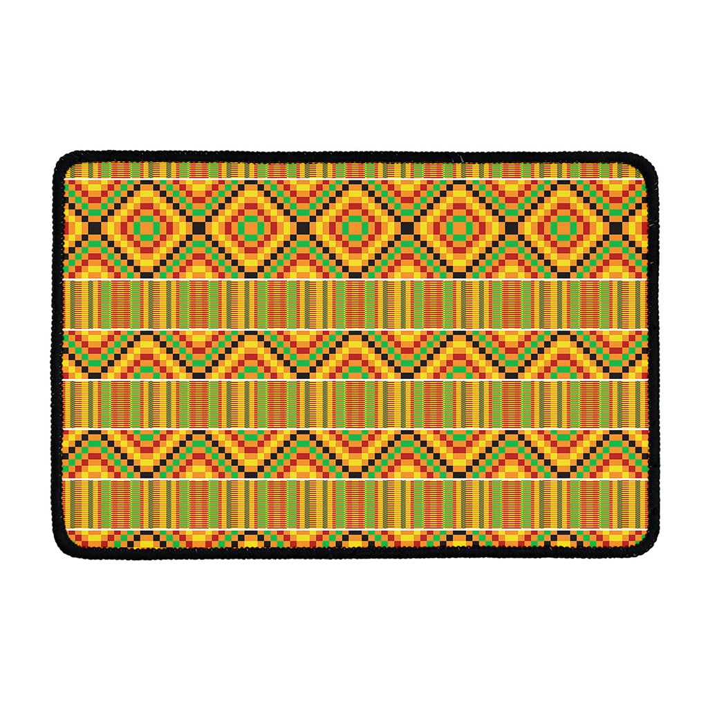 Ethnic Kente Pattern Print Kitchen Mat