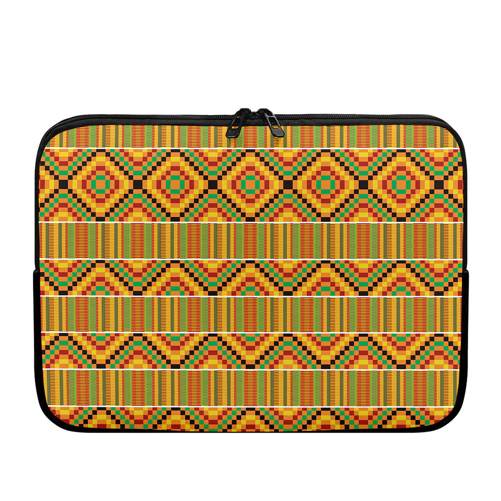 Ethnic Kente Pattern Print Laptop Sleeve