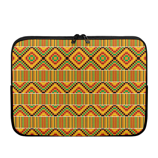 Ethnic Kente Pattern Print Laptop Sleeve