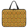 Ethnic Kente Pattern Print Laptop Sleeve With Handle