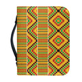 Ethnic Kente Pattern Print Leather Bible Cover