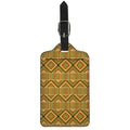 Ethnic Kente Pattern Print Luggage Tag