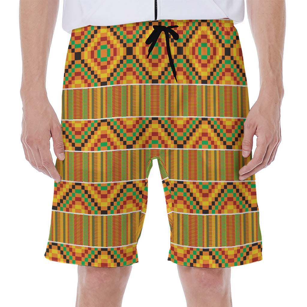 Ethnic Kente Pattern Print Men's Beach Shorts