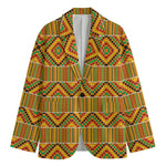 Ethnic Kente Pattern Print Men's Blazer