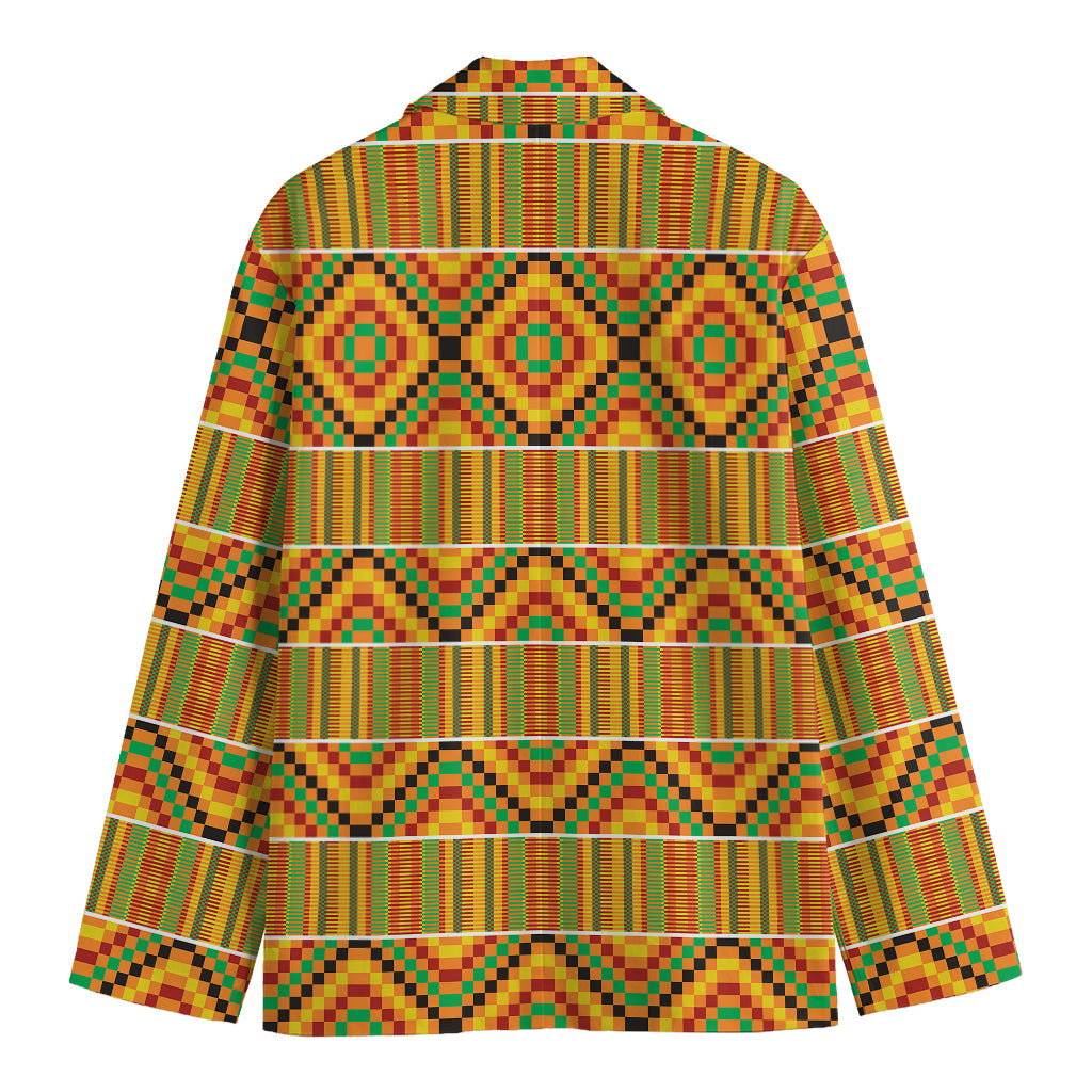 Ethnic Kente Pattern Print Men's Blazer