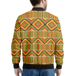 Ethnic Kente Pattern Print Men's Bomber Jacket