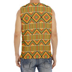 Ethnic Kente Pattern Print Men's Fitness Tank Top