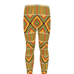 Ethnic Kente Pattern Print Men's leggings