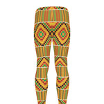 Ethnic Kente Pattern Print Men's leggings