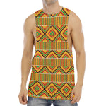 Ethnic Kente Pattern Print Men's Muscle Tank Top