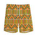 Ethnic Kente Pattern Print Men's Athletic Shorts