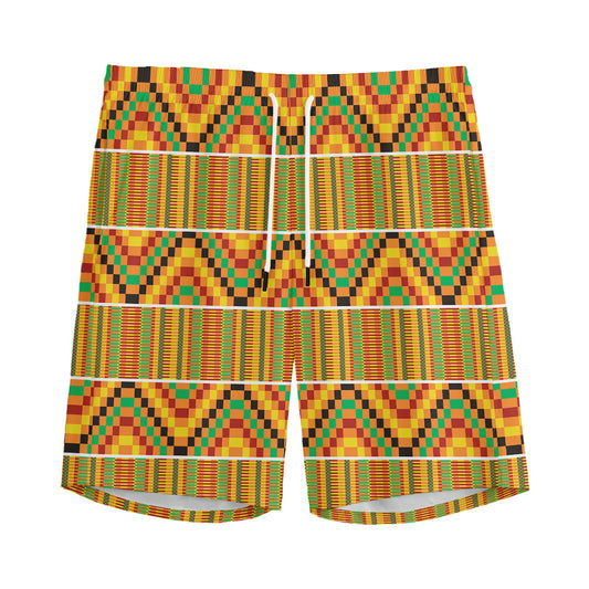 Ethnic Kente Pattern Print Men's Sports Shorts