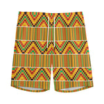 Ethnic Kente Pattern Print Men's Sports Shorts