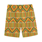 Ethnic Kente Pattern Print Men's Sports Shorts