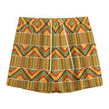 Ethnic Kente Pattern Print Mesh Shorts