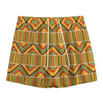 Ethnic Kente Pattern Print Mesh Shorts