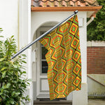 Ethnic Kente Pattern Print Polyester Flag