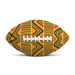 Ethnic Kente Pattern Print Rugby Ball