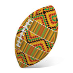 Ethnic Kente Pattern Print Rugby Ball