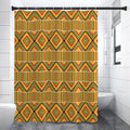 Ethnic Kente Pattern Print Shower Curtain