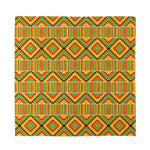 Ethnic Kente Pattern Print Silk Bandana