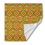 Ethnic Kente Pattern Print Silk Bandana