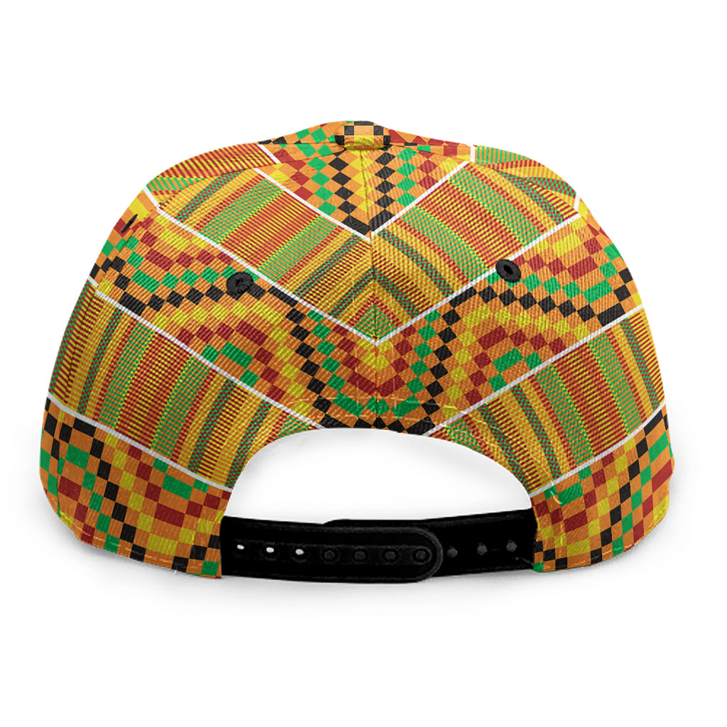 Ethnic Kente Pattern Print Snapback Cap