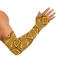 Ethnic Kente Pattern Print Sun Protection Arm Sleeves