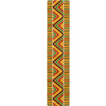 Ethnic Kente Pattern Print Table Runner