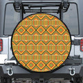 Ethnic Kente Pattern Print Tire Cover