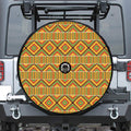 Ethnic Kente Pattern Print Tire Cover With Camera Hole