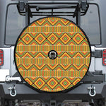 Ethnic Kente Pattern Print Tire Cover With Camera Hole