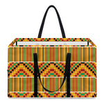 Ethnic Kente Pattern Print Utility Tote Bag