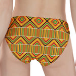 Ethnic Kente Pattern Print Women's Panties