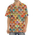 Ethnic Mandala Bohemian Pattern Print Aloha Shirt